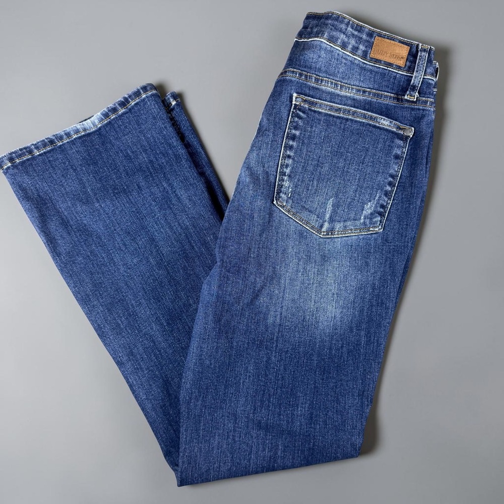 Judy Blue Los Angeles High Rise Slim Bootcut Jeans Blue JB88290-S 13/31 Short